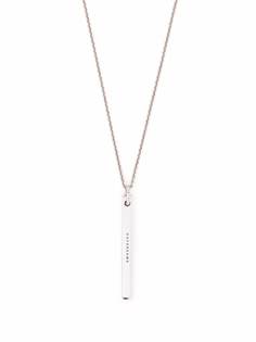Tom Wood серебряное колье Cube Pendant