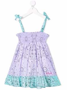 Mc2 Saint Barth Kids платье миди Leon с принтом