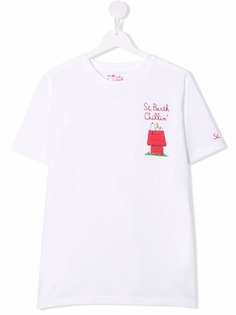Mc2 Saint Barth Kids футболка Snoopy с вышитым логотипом
