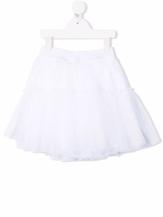 Monnalisa мини-юбка с тюлем