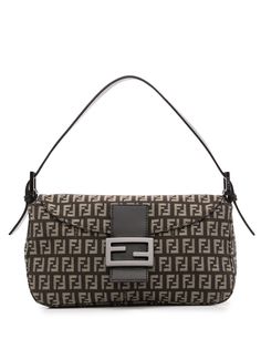 Fendi Pre-Owned сумка на плечо Baguette с узором Zucchino