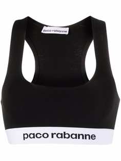Paco Rabanne бралетт с U-образным вырезом и логотипом