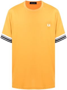 FRED PERRY футболка Bold Cuff с окантовкой в полоску