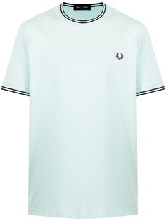 FRED PERRY футболка Twin Tipped с окантовкой в полоску