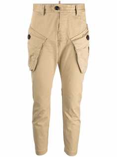 Dsquared2 брюки карго с объемными карманами
