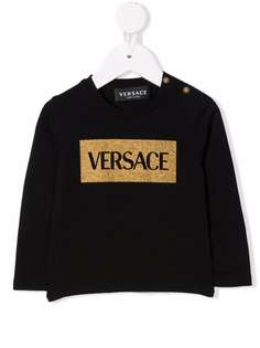Versace Kids толстовка с логотипом