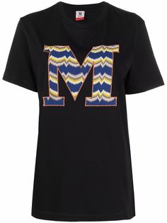 M Missoni футболка с вышитым логотипом