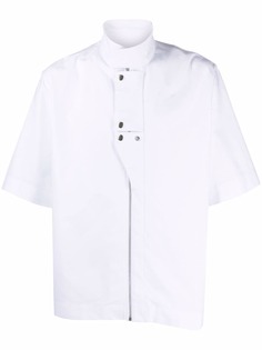 Givenchy рубашка на молнии с воротником-стойкой