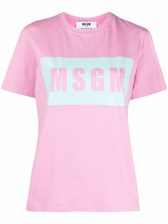 MSGM футболка с логотипом