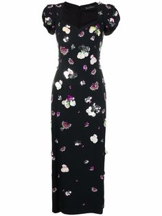 Jenny Packham декорированное платье миди