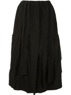 Black Comme Des Garçons юбка с завышенной талией и эффектом потертости