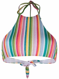 MC2 Saint Barth бикини Tabi в полоску с вырезом халтер