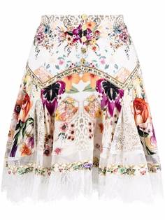 Camilla юбка мини с цветочным принтом