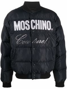 Moschino пуховик с логотипом