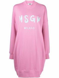 MSGM платье-свитер с логотипом