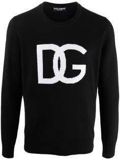 Dolce & Gabbana джемпер с жаккардовым логотипом