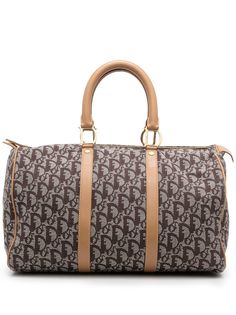 Christian Dior сумка-тоут Boston pre-owned с узором Trotter