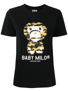 A BATHING APE® футболка Baby Milo с камуфляжным принтом Bape