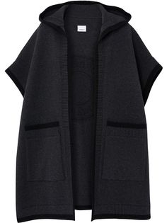 Burberry кейп с жаккардовым логотипом