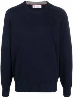 Brunello Cucinelli кашемировый джемпер с круглым вырезом