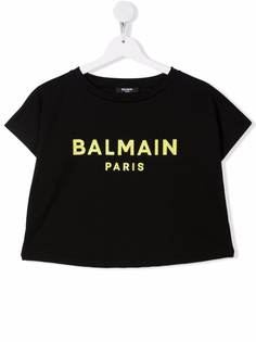 Balmain Kids футболка с логотипом