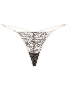 Kiki de Montparnasse трусы-стринги с кружевной вставкой Kiki De Montparnasse