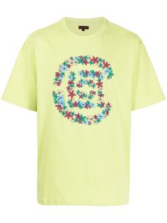 CLOT футболка Flowers с логотипом