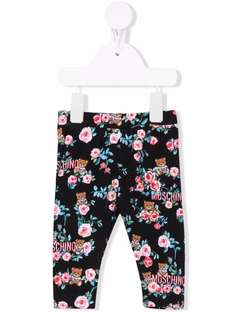 Moschino Kids легинсы с логотипом