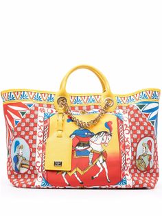 Dolce & Gabbana большая сумка с принтом