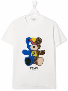 Fendi Kids футболка с графичным принтом