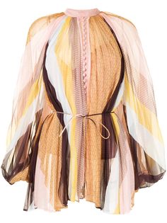 Acler полосатая блузка Astone с объемными рукавами