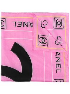 Chanel Pre-Owned платок с логотипом CC