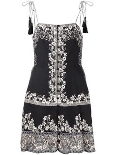 Alice+Olivia платье мини с цветочным принтом
