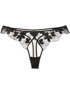 Fleur Du Mal кружевные трусы-стринги Violet
