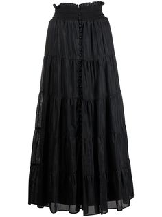 Alice+Olivia ярусная юбка миди Aisha