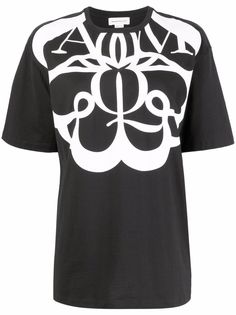 Alexander McQueen футболка Exploded Seal с логотипом