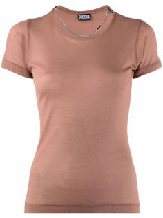 Diesel футболка T-Chaine в рубчик