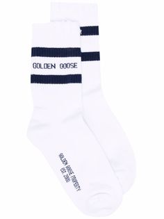 Golden Goose полосатые носки в рубчик