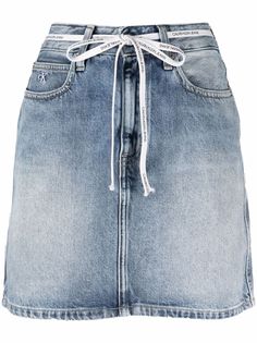 Calvin Klein Jeans джинсовая юбка мини с кулиской