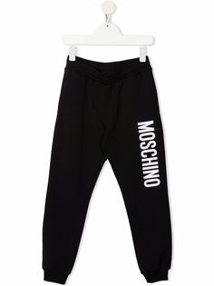 Moschino Kids спортивные брюки с логотипом