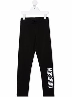 Moschino Kids легинсы с логотипом