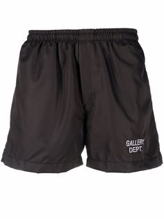 GALLERY DEPT. прямые шорты с вышитым логотипом
