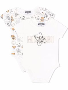 Moschino Kids боди с принтом