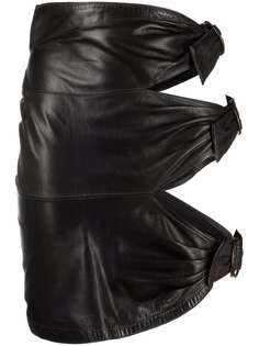 Alaïa Pre-Owned юбка 1980-х годов с пряжками