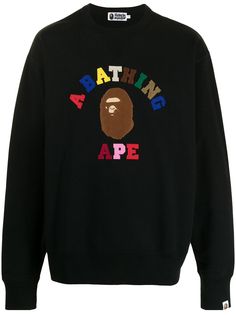 A BATHING APE® толстовка с вышитым логотипом Bape