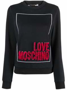 Love Moschino толстовка с логотипом