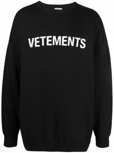 VETEMENTS джемпер с круглым вырезом