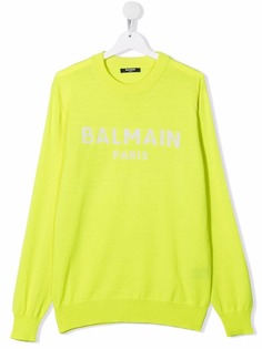 Balmain Kids джемпер с логотипом