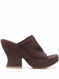 Bottega Veneta плетеные мюли Wedge