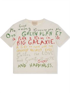Gucci Kids футболка с принтом Good Morning Happiness